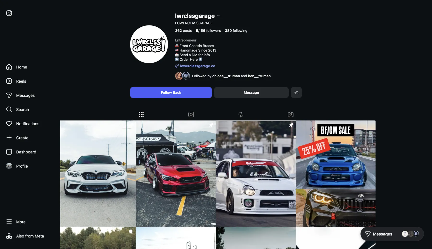Lwrclssgarage social media work by Ben Truman