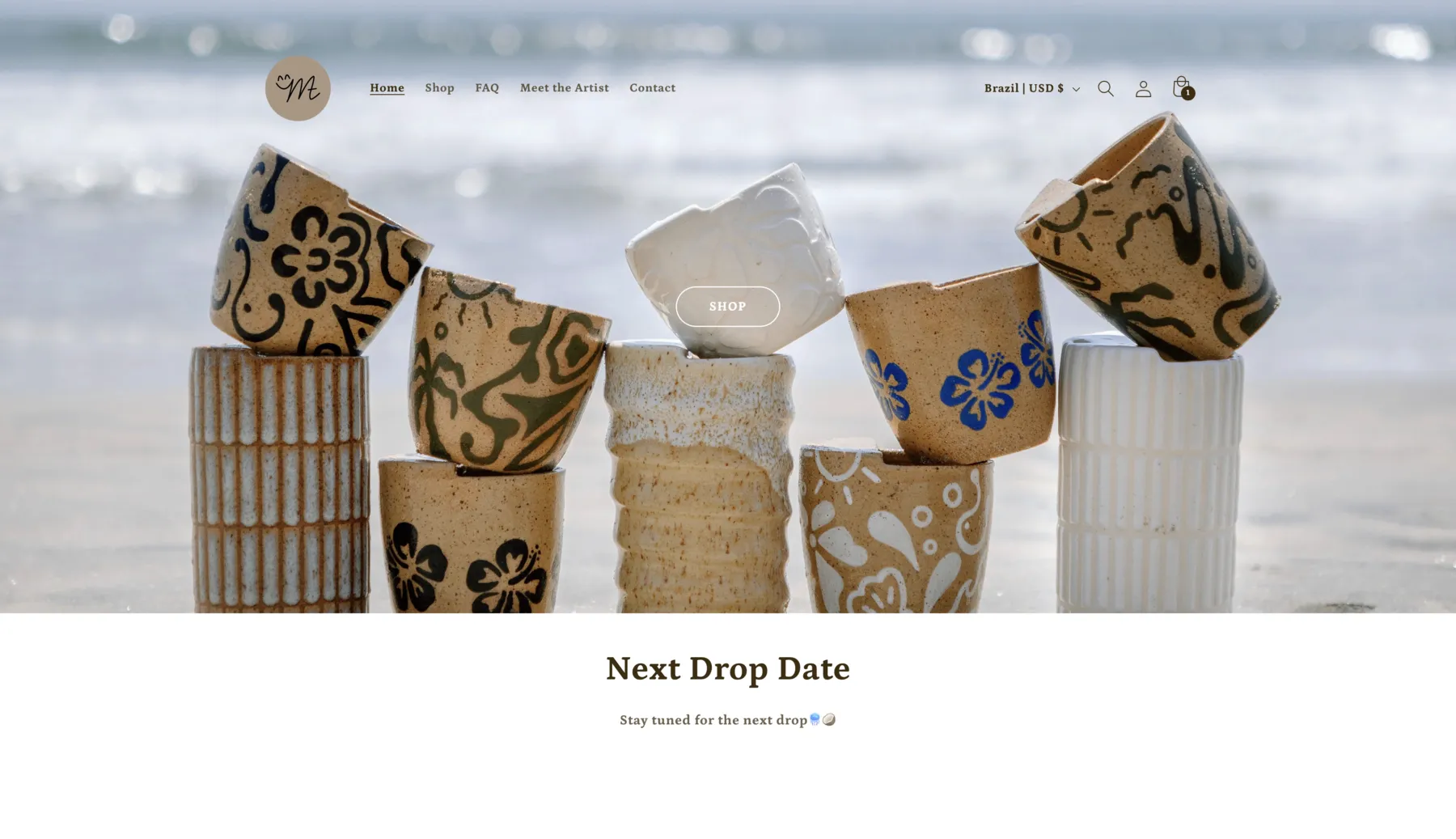 Madey Made Pottery Shopify store by Ben Truman
