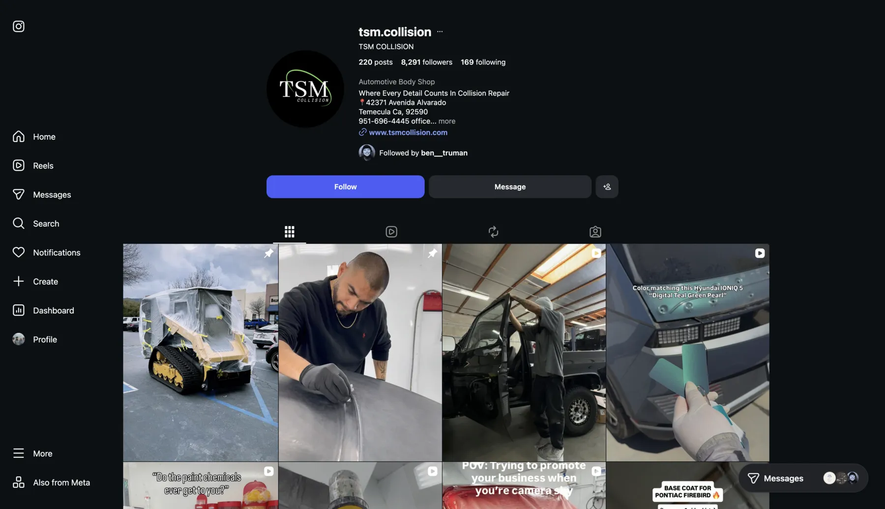 TSM Collision social media work by Ben Truman